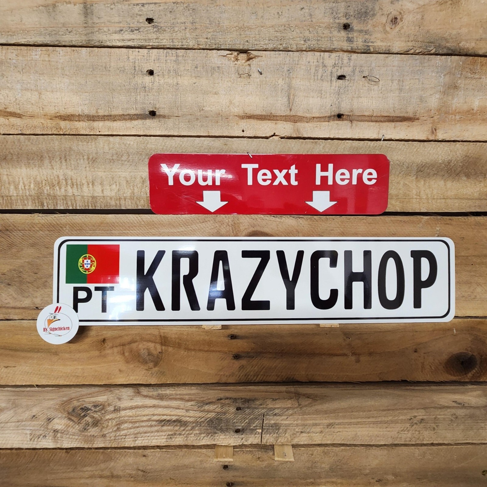 Euro Style BMW License Plate - German Look European Tag With "MOVE OVER" & Umlauts