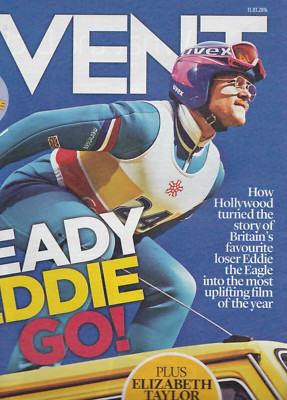 EDDIE THE EAGLE  - ELIZABETH TAYLOR - MAIL ON SUNDAY EVENT  MAG 2016 - XLD2