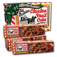 Claxton Fruit Cake 16 Ounce Pack of 3 Timeless Tradition Holiday Treats