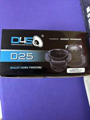 D4S Down4sound D25 Bullet Horn Tweeter Speaker Neo Pair