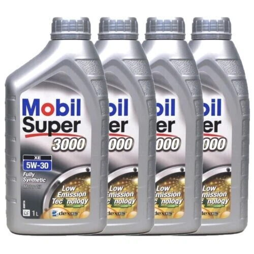 MOBIL OLIO MOTORE M-SUPER 3000 XE 5W-30 - OLIO MOTORE SINTETICO 502 (4 LATTINE )