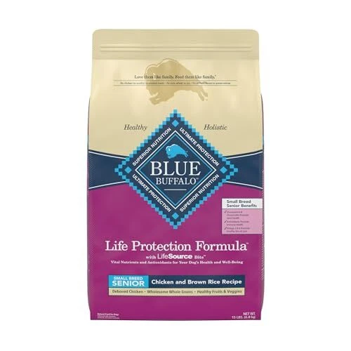 Blue Buffalo Life Protection Formula Natural Senior Small Breed Dry Dog Food,