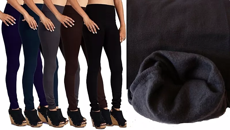 1 or 3 Women's Warm Thick Fleece lined Winter Fashion Leggings Lot #SK1 One  Size