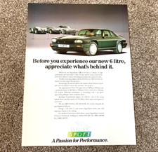 JAGUAR XJRS XJR-S XJR 6.0 JAGUARSPORT - FRAMEABLE ORIGINAL CLASSIC CAR ADVERT