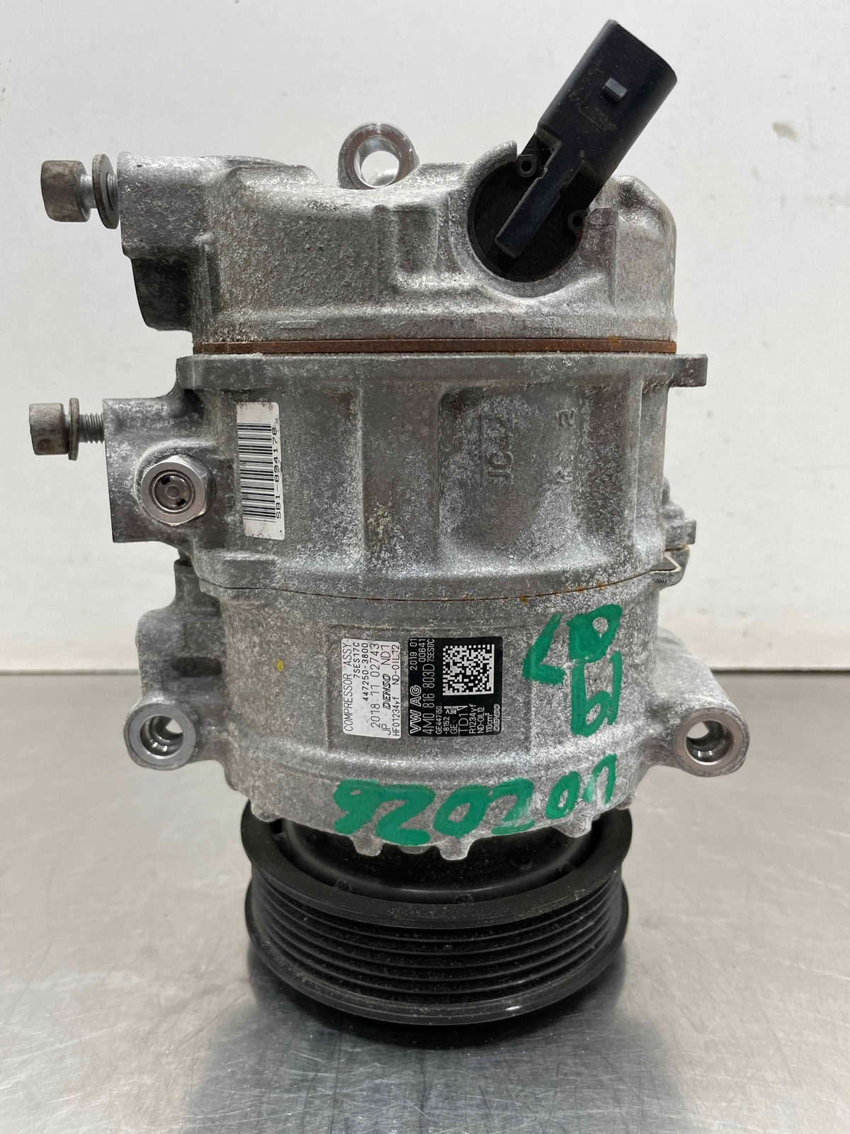 2019 Audi Q7 2.0L A/C Air Compressor Denso 65K Miles Oem 4M0816803D 17 18 19