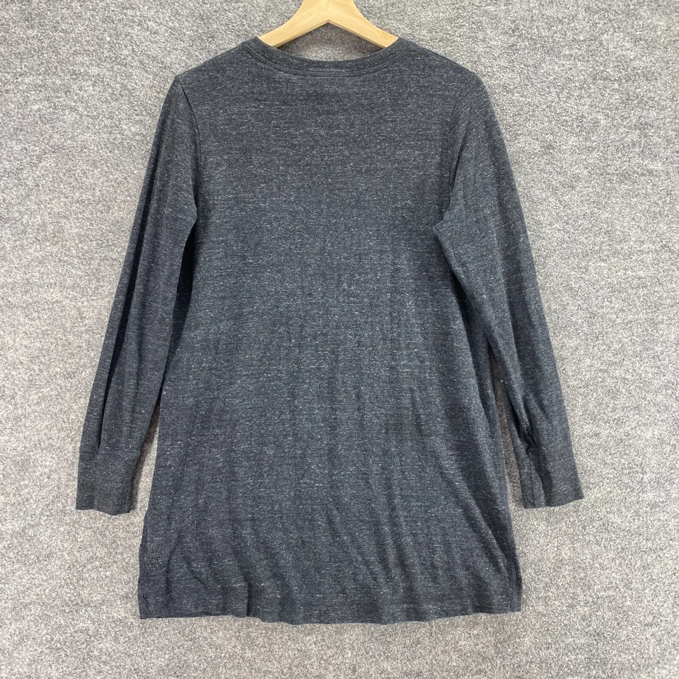 Nike Activewear Camiseta Mujer S Pequeña Gris Cuello Redondo Manga Larga Algodón Comodidad Foto 2 de 4