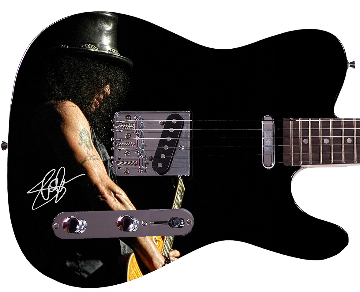 Slash Autographed Photo Guitar 