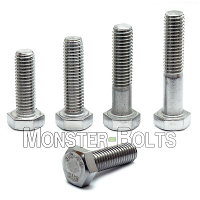 #ad M6 Hex Cap Bolts Screws A2 Stainless Steel 1.0 Coarse DIN 933 931 Tap 18 8 $10.58