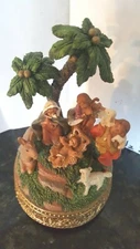 FONTANINI 2016 Nativity Music Box by Roman Inc, Plays Noel, #58712, EC No Box