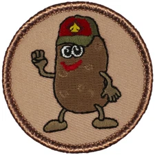Potato Scout Patrol Patch - 2" Round Embroidered Patch