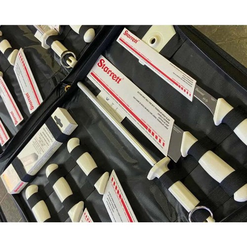 STARRETT 8 PIECE KNIFE / BUTCHERING SET - Picture 2 of 2