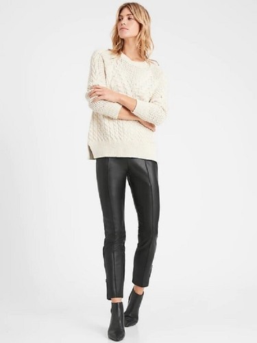 VEGAN LEATHER LEGGING PANT, SIZE 