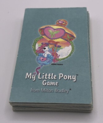 My Little Pony Race Through Ponyville Board Game Replacement Parts 22 Cards 
