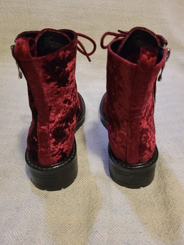Steve Madden "Revive" burgundy velour boots size 9 - Picture 5 of 11