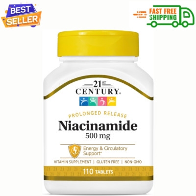 21st Century Niacinamide 500 mg Prolonged Release Tablets, 110-Count