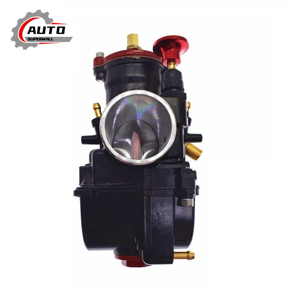 30mm Motorcycle Carburetor Carb & Blue Air Filter For PWK Racing Universal  - Image 2 of 4