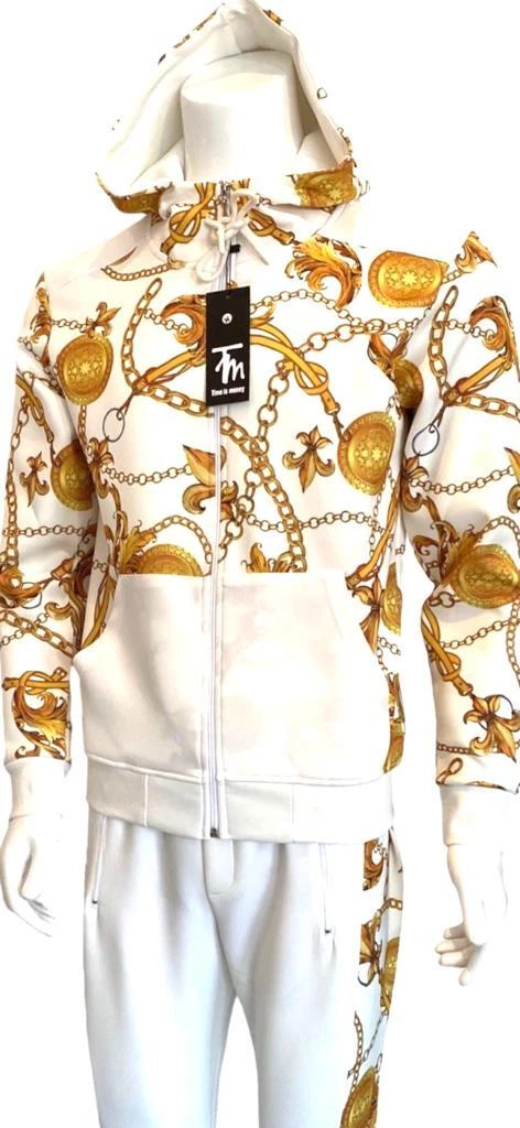 White sales money tracksuit
