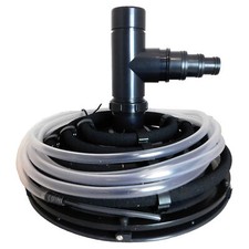 RETRO FIT DOMED AERATOR WEIGHTED BOTTOM DRAIN FISH POND SKIMMER NO DIGGING