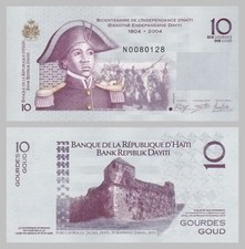Haiti 10 Gourdes 2014 P272F Uncirculated.