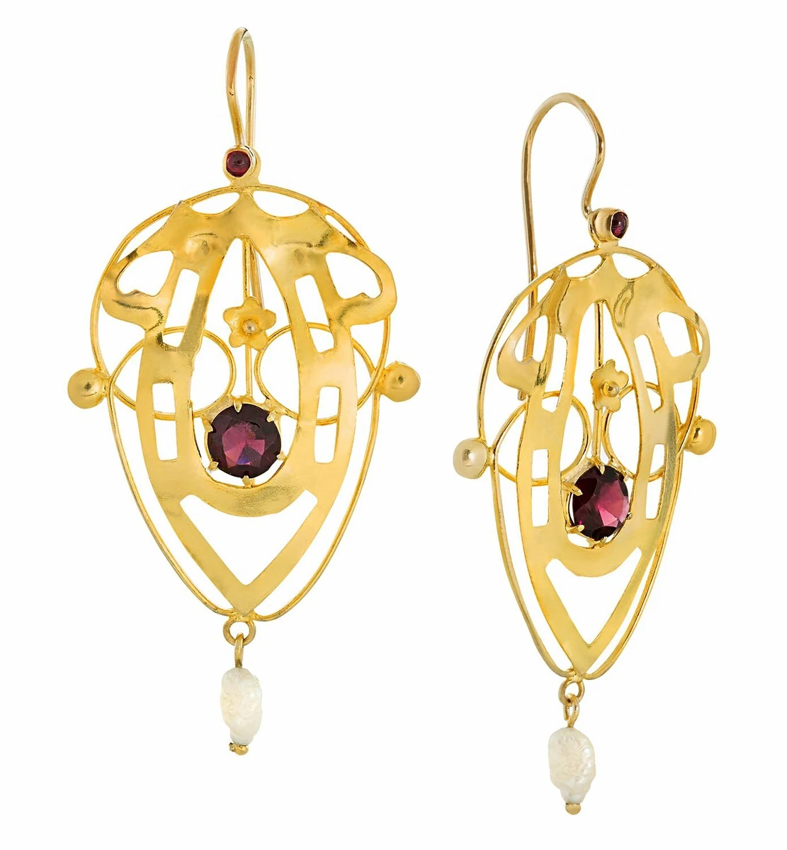 24k gold online screw back earrings