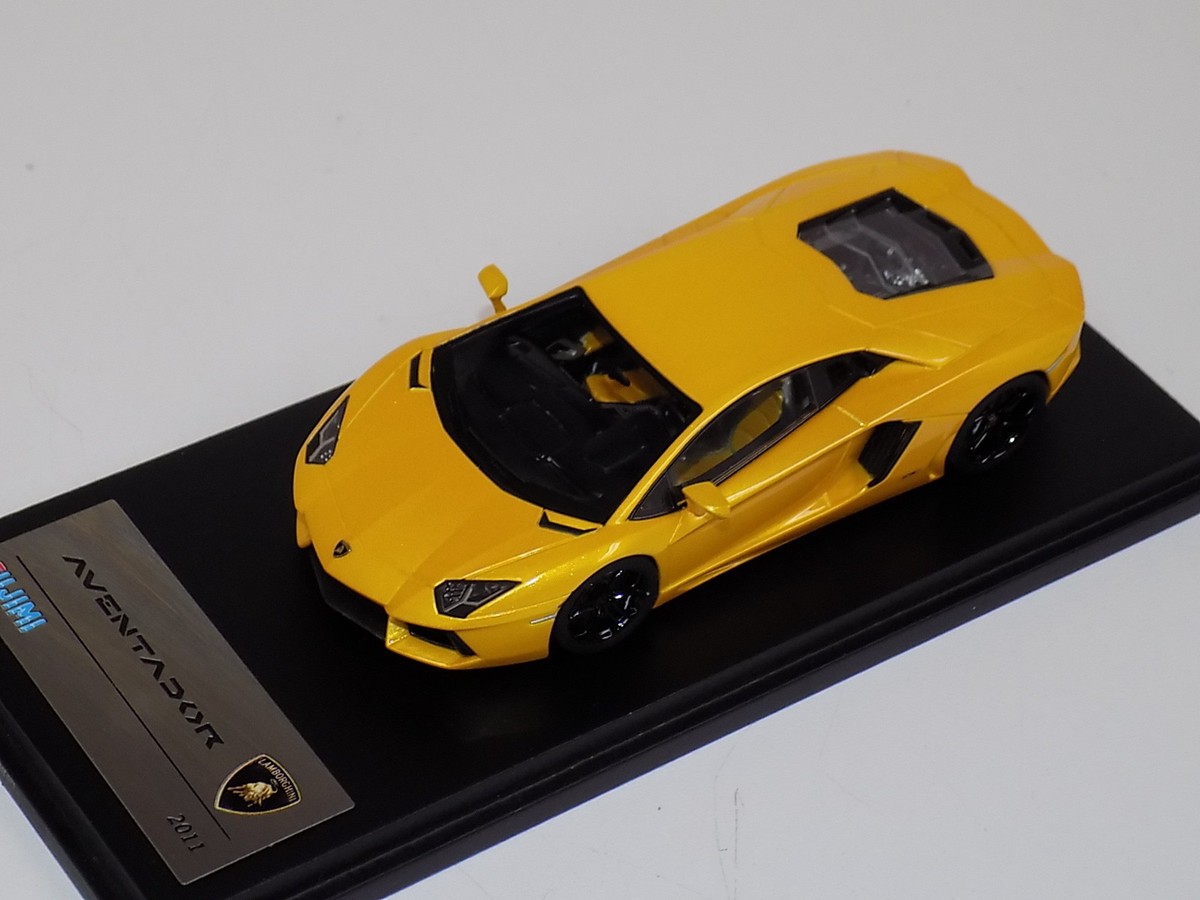 1/43 TSM Fujimi Lamborghini Aventador Giallo Orion | eBay