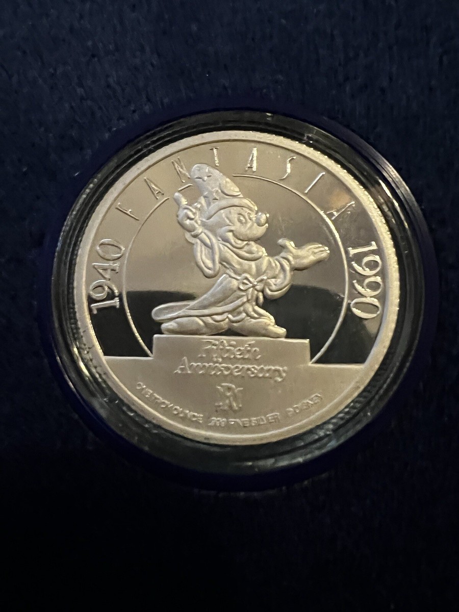 Disney Fiftieth Anniversary Commemorative Proof Fantasia Silver