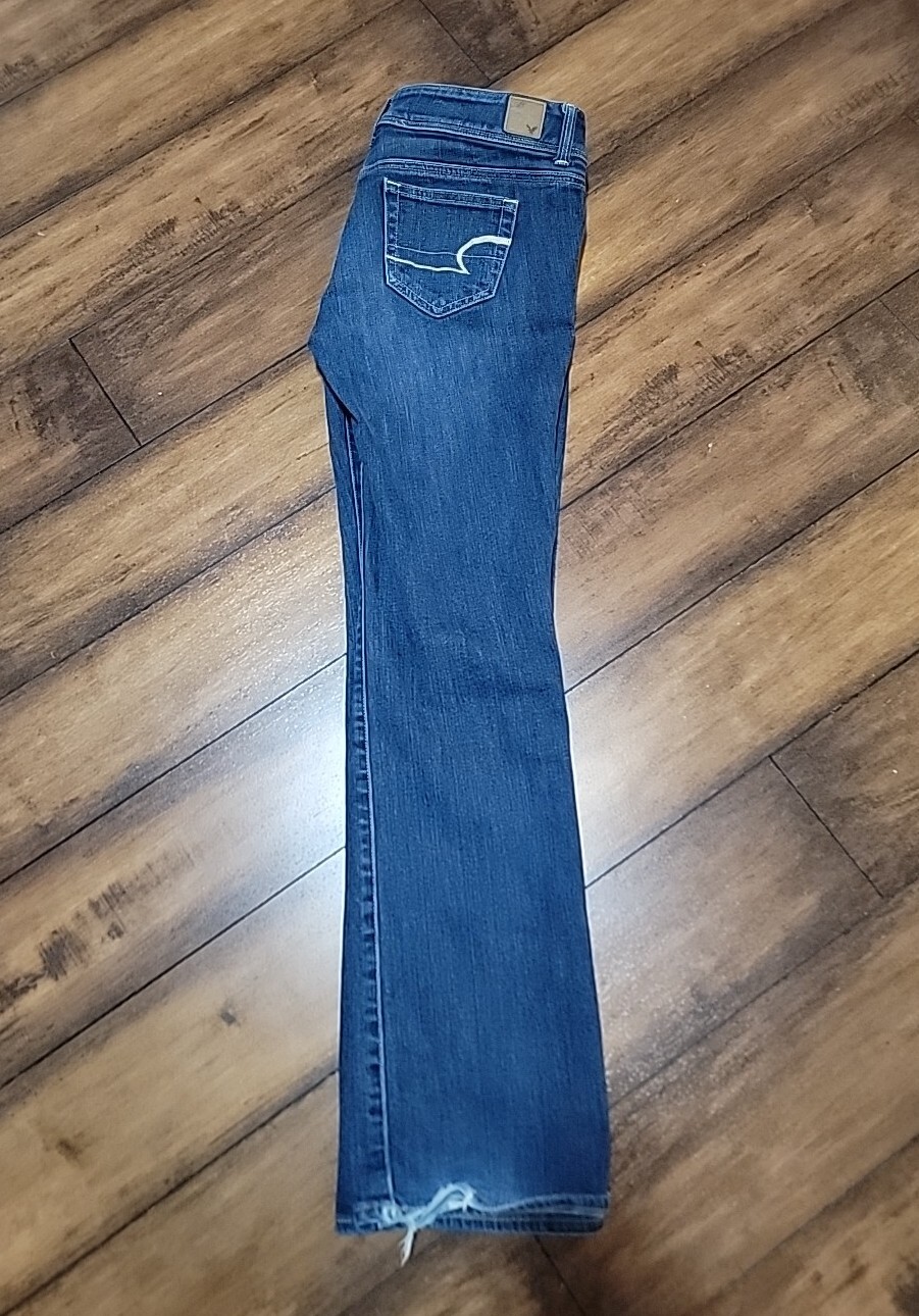 AMERICAN EAGLE Slim Boot Bootcut Jeans Size 10 Stretch Blue Denim AE Jeans eBay