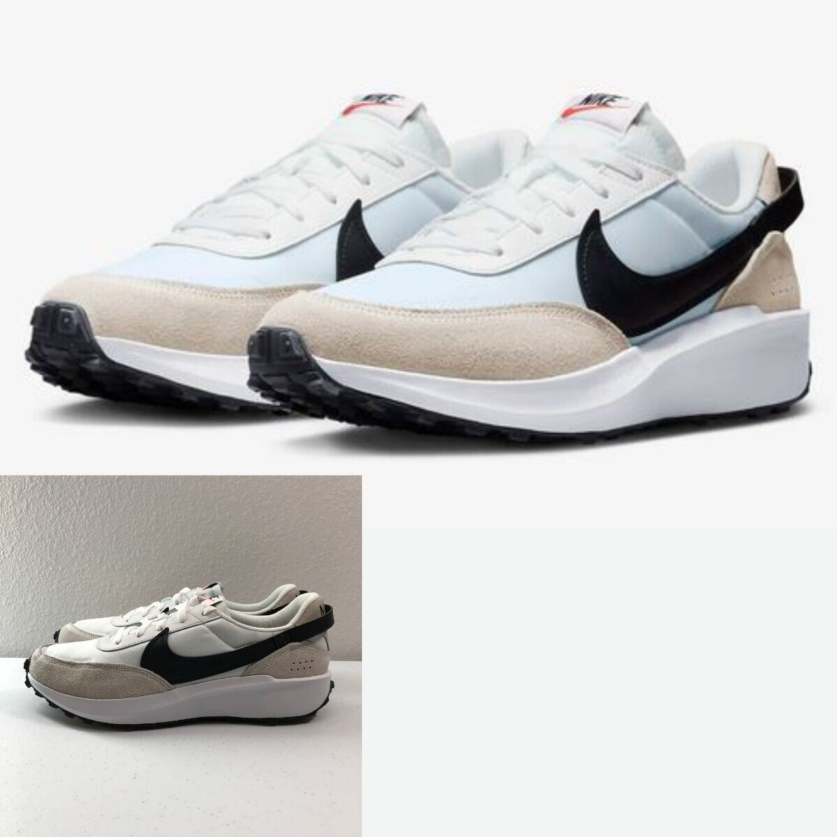 Nike Waffle Debut Shoes Mens 10 Womens 11.5 White Black Nike Waffle Debut Shoes Mens 10 Womens 11.5 White Black
