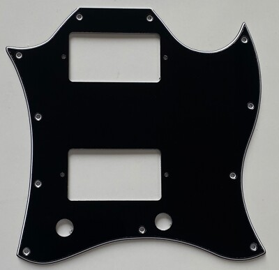 For Fit US Gibson SG Standard Style Full Face Guitar Pickguard 3 Ply Black