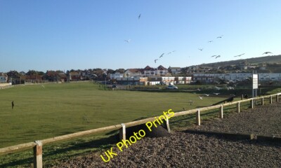 Foto 6x4 Freiraum hinter und unter der Küste, Seaford A Karte von 1874 c2014