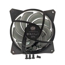 Cooler Master 1200 /-200 RPM DC 12V 0.6A - Quiet Silent Black Case Fan No LED 16