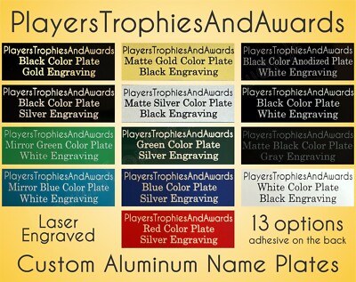 Name plate 1 x 1 Custom Engraved METAL Nameplate Free engraving proof 1x1 PTA