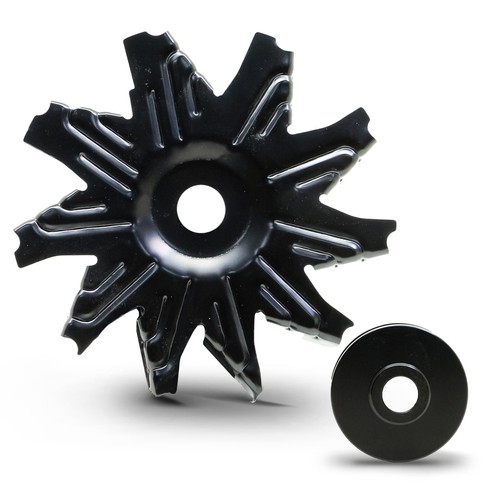 Black Alternator Fan And Pulley Kit For Small Block Chevy 327 350 383
