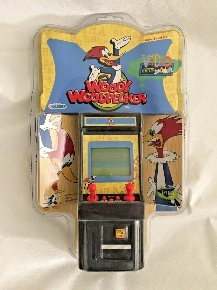 Vintage Woody Woodpecker Handheld Arcade Game Manley Toy Quest
