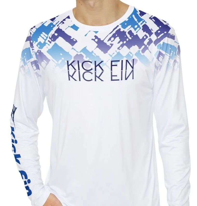Kick Fin Sportswear Lightweight Moisture Wicking Long Sleeve Fishing T-Shirt