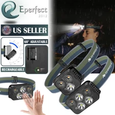 Super Bright LED Headlamp USB Rechargeable Headlight Torch Work Lamp Flashlight