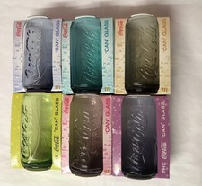 6x Rare Coca Cola McDonalds Can Glasses Various Colour - Excellent - New in Box