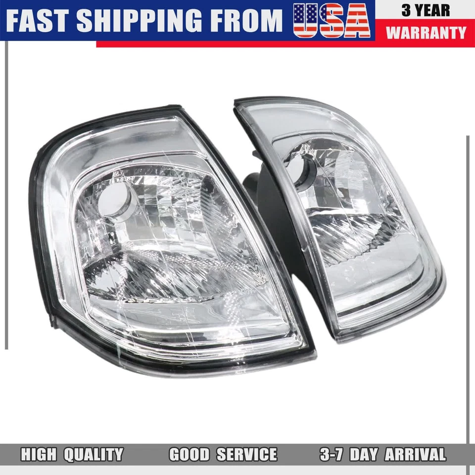 1Pair New Front Left & Right Turn Signal Light Lamp For Volvo S80 1999-2006 - Imagem 3 de 4