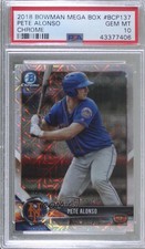 2018 Bowman Chrome Prospects Mega Box Mojo Refractor Pete Alonso PSA 10 01lf