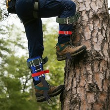 Two-Gear Tree/Pole Climbing Spikes Steel Tool + Safety Protective Belt Anti-rust