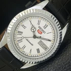VINTAGE REFURBISHED SEIKO 5 AUTOMATIC JAPAN MENS ROMAN FIGURE WATCH a442079-1