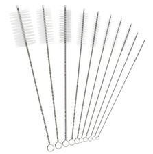 Straw Cleaning Brush Set   10 Pack, 8-Inch Nylon Tube Pipe Cleaners in 10 Dif...