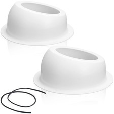 2 Pcs Universal Angled Speaker Enclosures Boxes Pods Surface Mount with Rubbe...