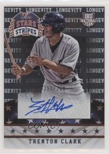 2015 Stars and Stripes Longevity Signatures Trent Grisham Trenton Clark Auto 5dx