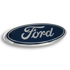 Grille or Tailgate Emblem Blue 9 inch Oval Logo Badge for Ford Truck F150 wo pin