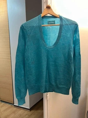 Zadig & Voltaire - & rina star M blue wool jumper sweater - Turquoise - S - Photo 1/4