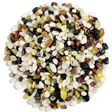 1.1LB Pebbles for Indoor Plants, 3/8 Inch Pea Gravel for Fish Tank, Succulent...