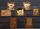 US Stamp Collection Lot Gold Foil Teddy Bears Cats Texas 2-37 Cent