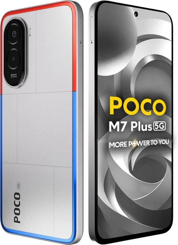 POCO M7 Plus 5G (Silver, 128GB 6GB RAM) Global Version - 