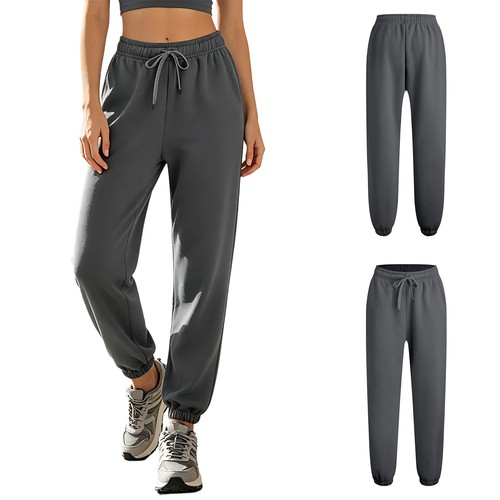 Damen Jogginghose Urlaubshose Partyhose Sport locker Gummizug Fleece gefüttert - Bild 6 von 54